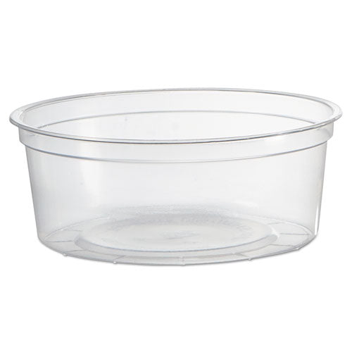 Deli Containers, 8 oz, Clear, Plastic, 50/Pack, 10 Pack/Carton-(WNAAPCTR08)