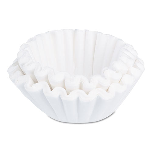 Commercial Coffee Filters, 32 Cup Size, Flat Bottom, 50/Cluster, 10 Clusters/Pack-(BUNGOURMET504)