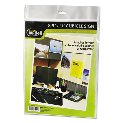 Clear Plastic Sign Holder, All-Purpose, 8.5 x 11-(NUD37085Z)