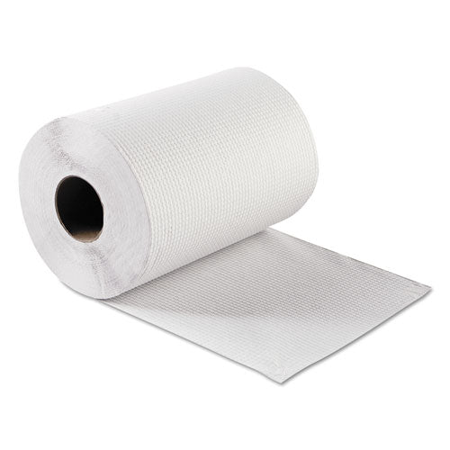 Hardwound Roll Towels, 8" x 300 ft, White, 12 Rolls/Carton-(GEN1803)