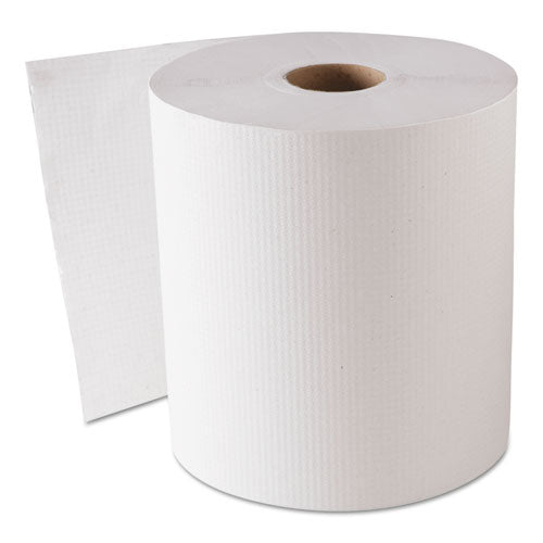 Hardwound Roll Towels, 8" x 800 ft, White, 6 Rolls/Carton-(GEN1820)