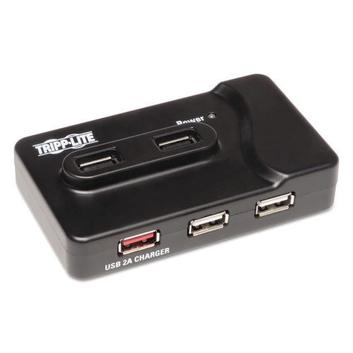 USB 3.0 SuperSpeed Charging Hub, 6 Ports, Black-(TRPU360412)