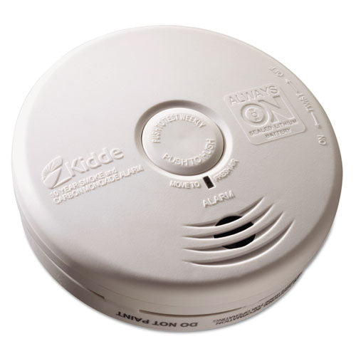 Kitchen Smoke/Carbon Monoxide Alarm, Lithium Battery, 5.22" Diameter x 1.6" Depth-(KID21010071)