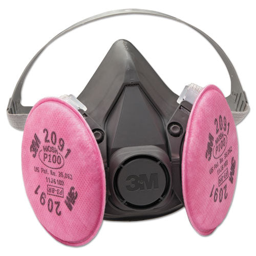 Half Facepiece Respirator 6000 Series, Reusable, Large-(MMM6391)