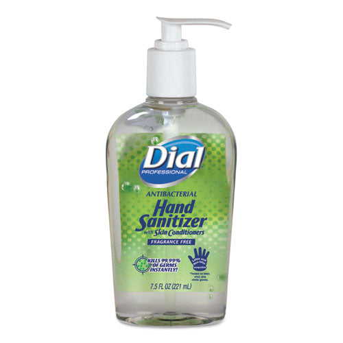 Antibacterial with Moisturizers Gel Hand Sanitizer, 7.5 oz, Pump Bottle, Fragrance-Free-(DIA01585EA)