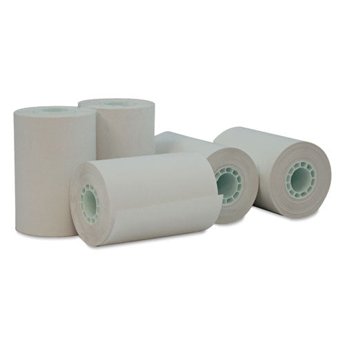 Direct Thermal Print Paper Rolls, 0.5" Core, 2.25" x 55 ft, White, 50/Carton-(UNV35766)