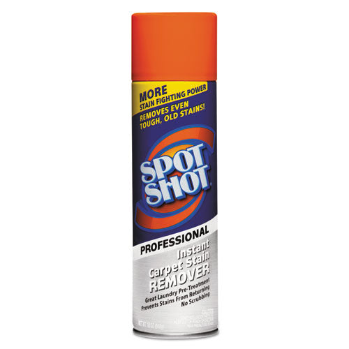 Spot Shot Professional Instant Carpet Stain Remover, 18 oz Aerosol Spray, 12/Carton-(WDF009934)