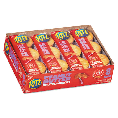 Ritz Peanut Butter Cracker Sandwiches, 1.38 oz Pack-(CDB02104)