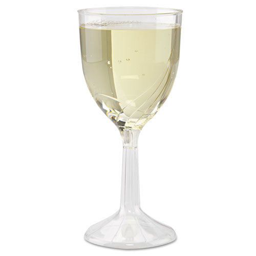 Classicware One-Piece Wine Glasses, 6 oz, Clear, 10/Pack, 10 Packs/Carton-(WNACWSWN6)