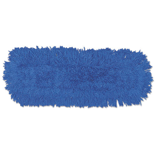 Twisted Loop Blend Dust Mop, Synthetic, 24 x 5, Blue, Dozen-(RCPJ353DZ)