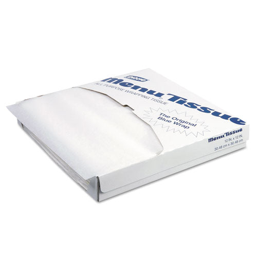 Menu Tissue Untreated Paper Sheets, 12 x 12, White, 1,000/Pack, 10 Packs/Carton-(DXE862491)