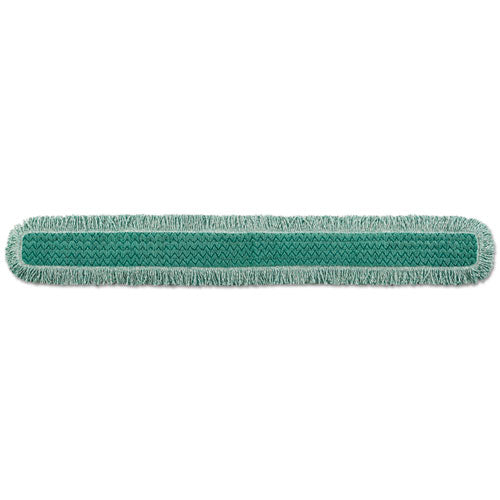 HYGEN Dust Mop Heads With Fringe, Green, 60 in., Microfiber, Cut-End-(RCPQ460GRE)