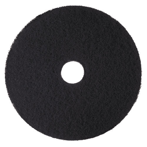 Low-Speed High Productivity Floor Pads 7300, 16" Diameter, Black, 5/Carton-(MMM08274)