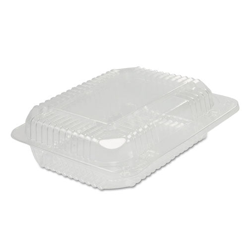 StayLock Clear Hinged Lid Containers, 6 x 7 x 2.1, Clear, Plastic, 125/Packs, 2 Packs/Carton-(DCCC26UT1)