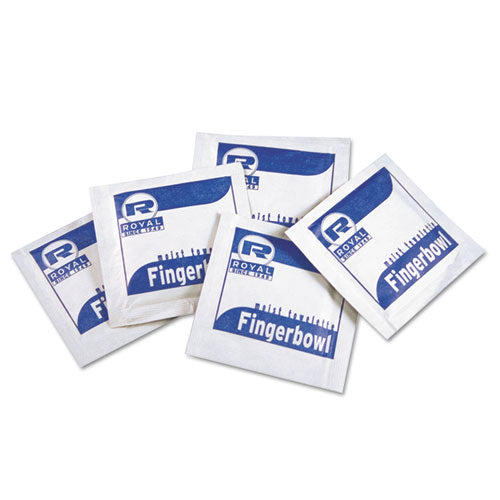 Moist Towelettes, Individually Wrapped, 4 x 6, Lemon Scent, White, 1,000/Carton-(RPPRF1MB)