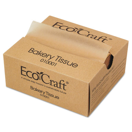 EcoCraft Interfolded Dry Wax Deli Sheets, 6 x 10.75, Natural, 1,000/Box, 10 Boxes/Carton-(BGC010001)