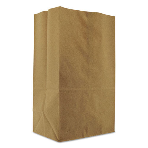 Squat Paper Grocery Bags, 57 lb Capacity, 1/8 BBL, 10.13" x 6.75" x 14.38", Kraft, 500 Bags-(BAGSK1857)