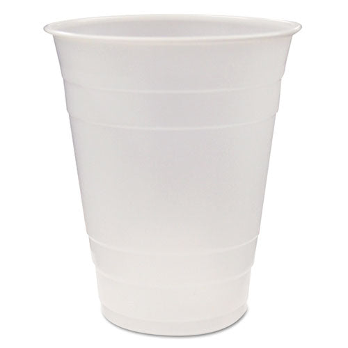 Translucent Drink Cups, 16 oz, Clear, 80/Pack, 12 Packs/Carton-(PCTYE160)