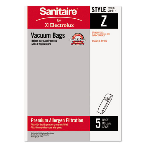 Style Z Vacuum Bags, 5/Pack, 10 Packs/Carton-(EUR63881A10CT)