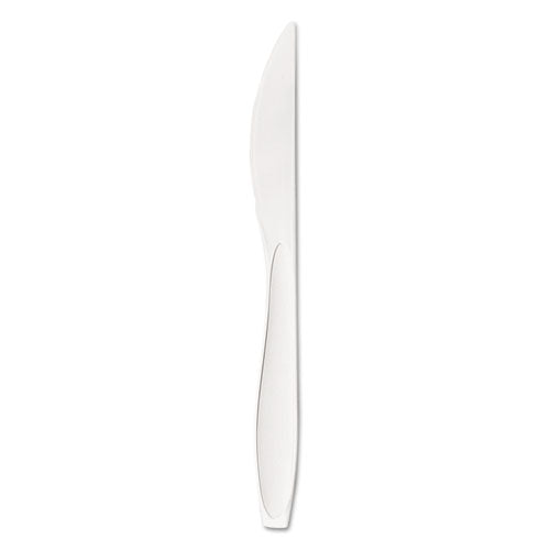 Reliance Mediumweight Cutlery, Standard Size, Knife, Bulk, White, 1,000/Carton-(SCCRSWK)