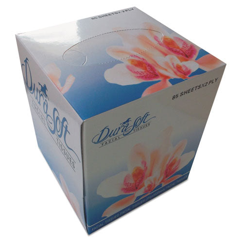 Facial Tissue Cube Box, 2-Ply, White, 85 Sheets/Box, 36 Boxes/Carton-(GEN852E)