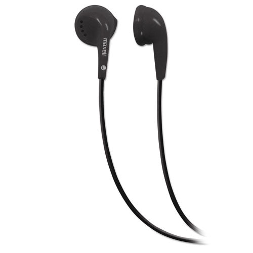 EB-95 Stereo Earbuds, 3 ft Cord, Black-(MAX190560)