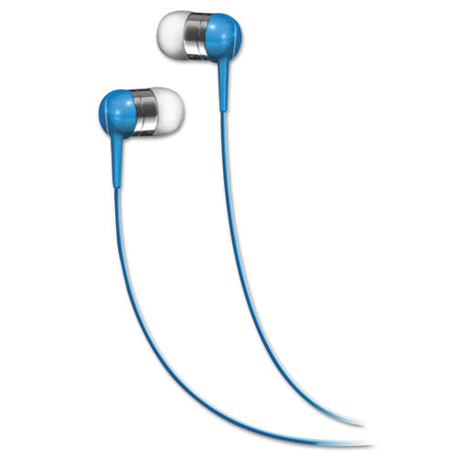 SEB In-Ear Buds, 4 ft Cord, Blue-(MAX190282)