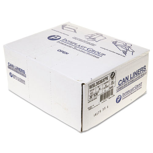 Low-Density Commercial Can Liners, 30 gal, 0.9 mil, 30" x 36", Black, 25 Bags/Roll, 8 Rolls/Carton-(IBSSL3036XPK)