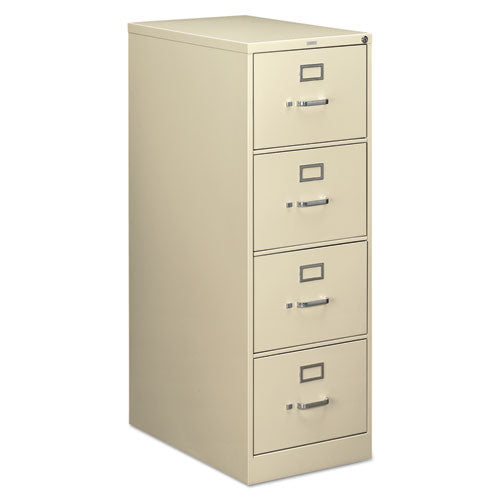 210 Series Vertical File, 4 Legal-Size File Drawers, Putty, 18.25" x 28.5" x 52"-(HON214CPL)