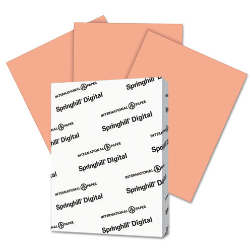 Digital Index Color Card Stock, 90 lb Index Weight, 8.5 x 11, Salmon, 250/Pack-(SGH085100)