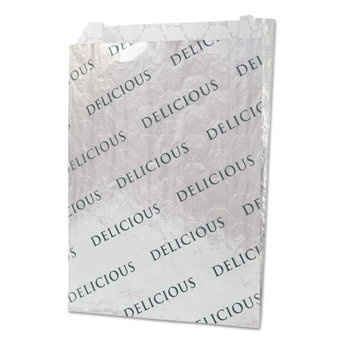Foil/Paper/Honeycomb Insulated Bag, 2", 8" x 6", White, 1,000/Carton-(BGC300519)