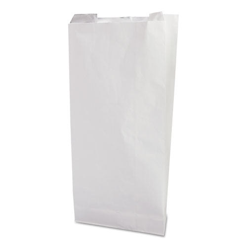 Grease-Resistant Single-Serve Bags, 6" x 6.5", White, 2,000/Carton-(BGC300405)