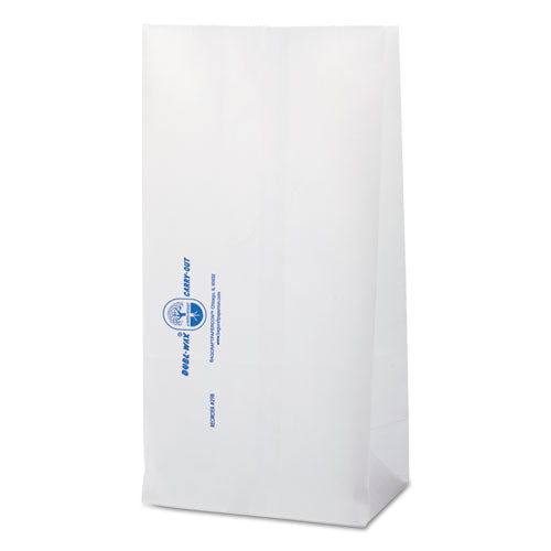 Dubl Wax SOS Bakery Bags, 6.13" x 12.38", White, 1,000/Carton-(BGC300298)