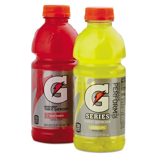 G-Series Perform 02 Thirst Quencher Fruit Punch, 20 oz Bottle, 24/Carton-(QKR28667)