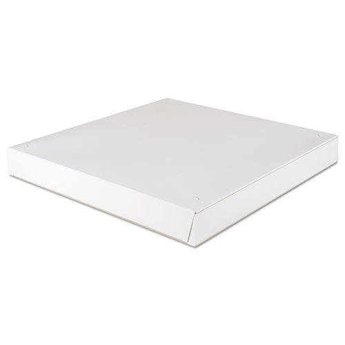 Lock-Corner Pizza Boxes, 16 x 16 x 1.88, White, Paper, 100/Carton-(SCH1450)