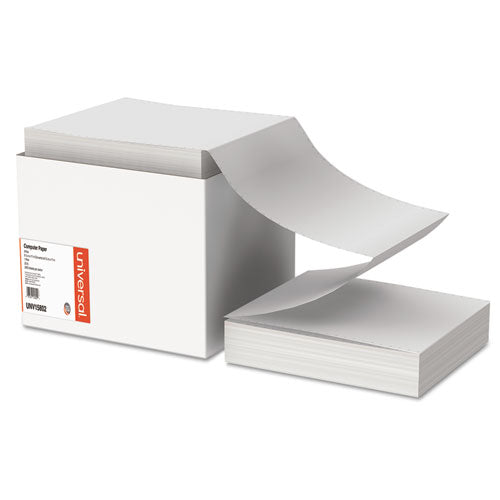 Printout Paper, 1-Part, 0.5" Standard Perforation, 20 lb Bond Weight, 9.5 x 11, White, 2,400/Carton-(UNV15802)