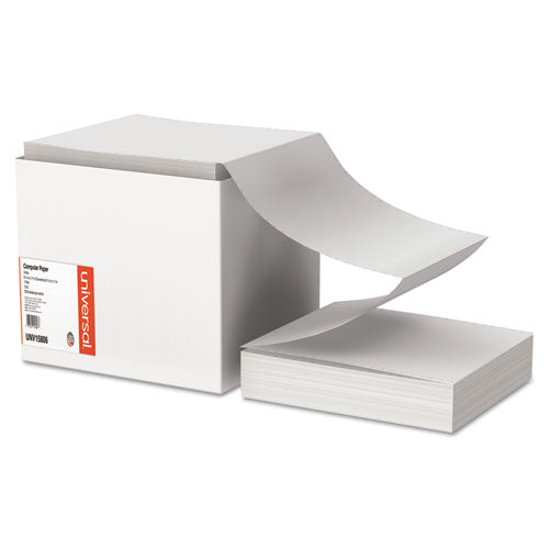 Printout Paper, 1-Part, 15 lb Bond Weight, 9.5 x 11, White, 3,300/Carton-(UNV15806)