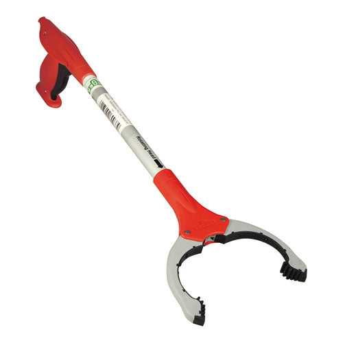 Nifty Nabber Extension Arm with Claw, 18", Aluminum/Red-(UNGNN40R)