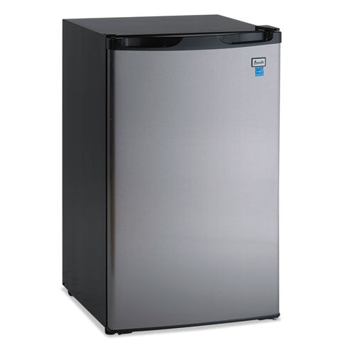 4.4 CF Refrigerator, 19 1/2"W x 22"D x 33"H, Black/Stainless Steel-(AVARM4436SS)