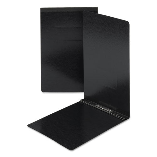 Prong Fastener Pressboard Report Cover, Two-Piece Prong Fastener, 2" Capacity, 8.5 x 14, Black/Black-(SMD81733)