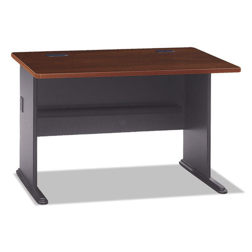 Series A Collection Workstation Desk, 47.63" x 26.88" x 29.88", Hansen Cherry/Galaxy-(BSHWC90448A)