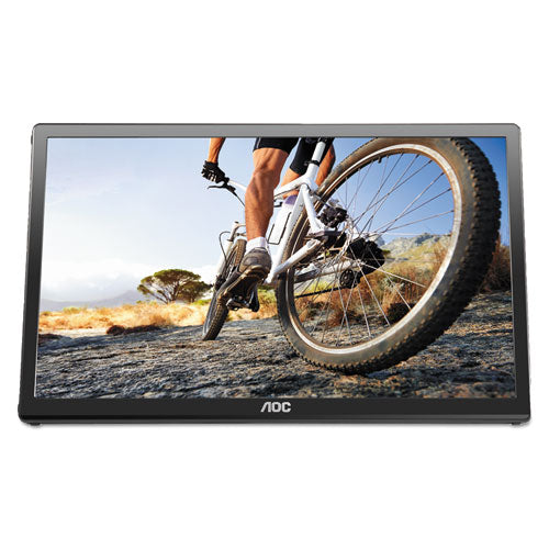 USB Powered LCD Monitor, 15.6" Widescreen, TN Panel, 1366 Pixels x 768 Pixels-(AOCE1659FWU)