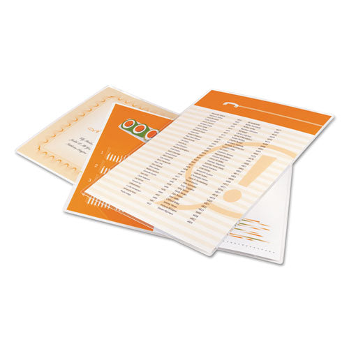 UltraClear Thermal Laminating Pouches, 3 mil, 9" x 11.5", Gloss Clear, 100/Pack-(GBC3745022)