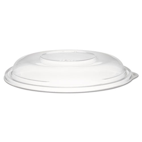 PresentaBowls Clear Dome Lids, 7.3 Diameter x 1.1 h, Clear, Plastic, 63 Lids/Bag, 4 Bags/Carton-(DCCC64BDL)