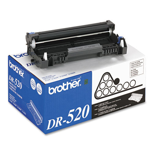 DR520 Drum Unit, 25,000 Page-Yield, Black-(BRTDR520)