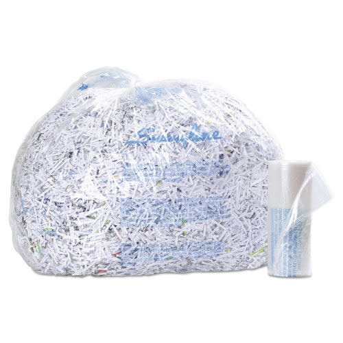Plastic Shredder Bags, 6-8 gal Capacity, 100/Box-(SWI1765016)