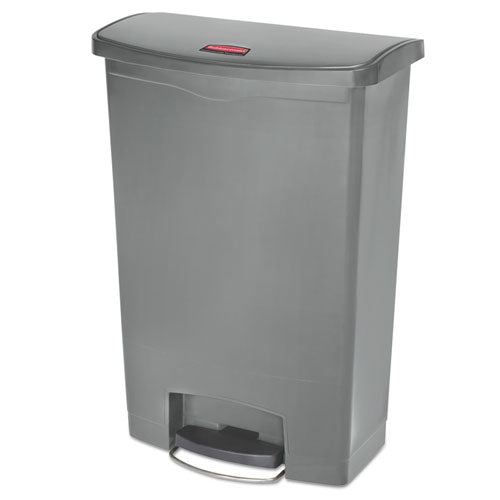 Streamline Resin Step-On Container, Front Step Style, 24 gal, Polyethylene, Gray-(RCP1883606)
