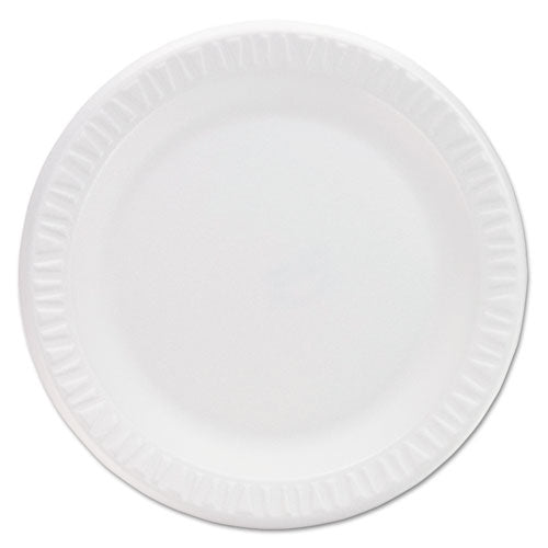 Concorde Non-Laminated Foam Plates, 9" dia, White, 125/Pack-(DCC9PWCRPK)