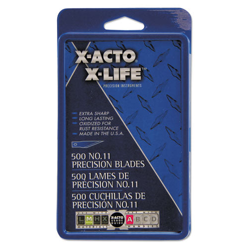 No. 11 Bulk Pack Blades for X-Acto Knives, 500/Box-(EPIX511)