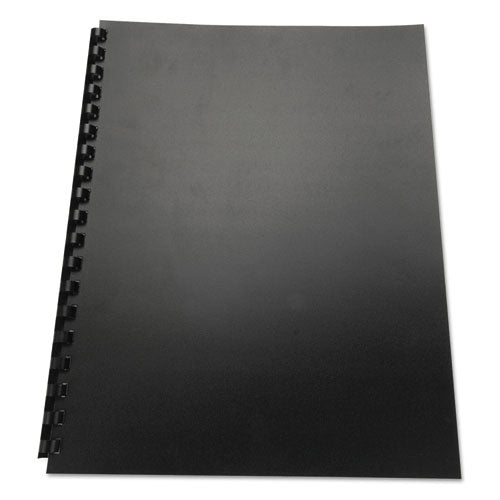 100% Recycled Poly Binding Cover, Black, 11 x 8.5, Unpunched, 25/Pack-(GBC25818)